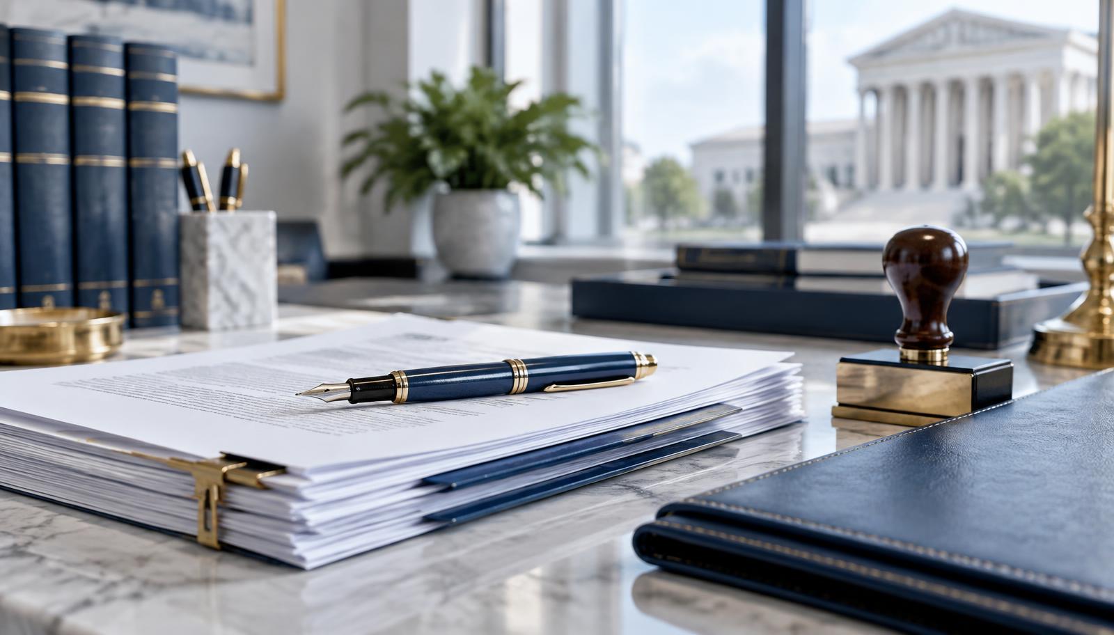 Legal filing details and professional documents